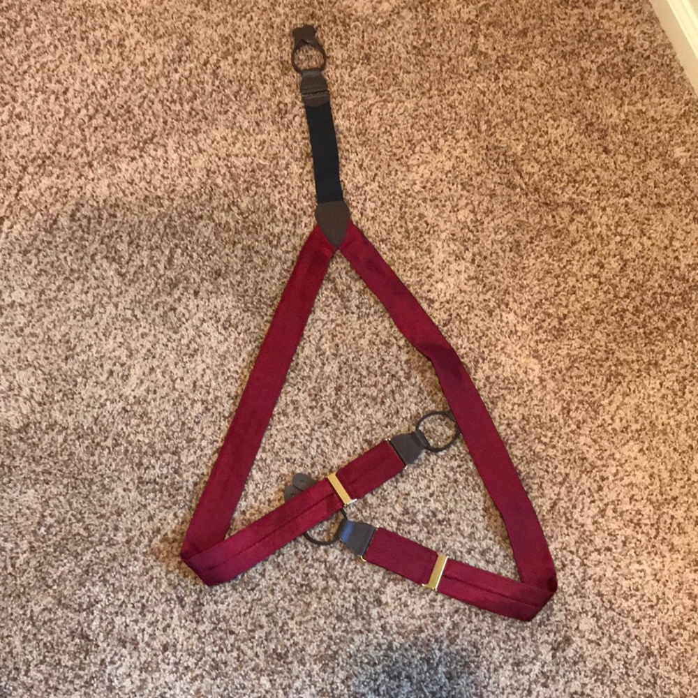 Maroon Suspenders